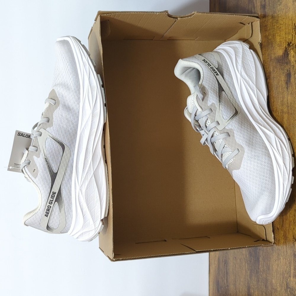 Salomon Aero Glide White Gray Sneakers